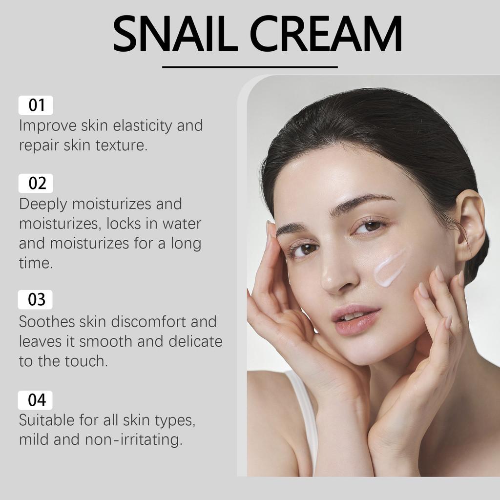 Hoygi Snail Moisturizing Cream Hydrating Nourishing Face Cream For All Skin Types