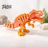 3D Printed Dinosaur Toy Articulated Tyrannosaurus Rex Skeleton Figurine, T-Rex Model with Poseable Action Figure Movable Joints, Dino Educational for