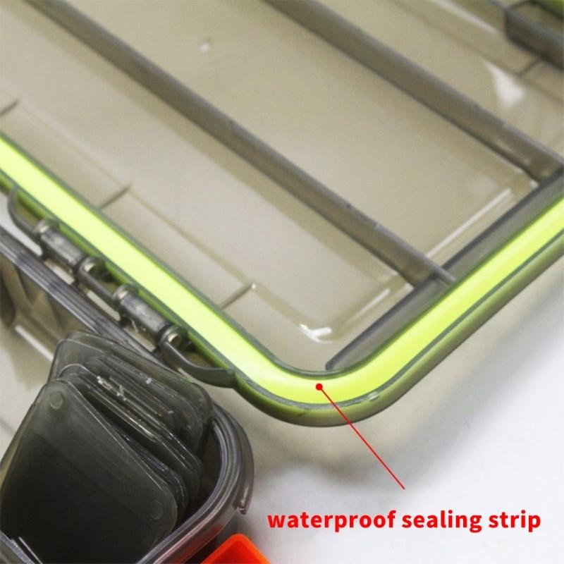 Fishing Box Waterproof Plastic Fishing Lures Box Lures Hook Minnows Baits Storage Case Multifunctional Fishing Tool
