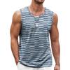 Canottiera Uomo Retro Geometrica Stampata 3D Estiva Casual Girocollo Tendenza Moda Gilet Senza Maniche Ampio Traspirante Top Sportivi