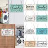 Wood Laundry Wooden Signs Door Hanger Hotel Bulletin Board Wall Plaque Decorative Plaque  Bar