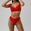 Lace bra shaping lace decoration sexy lingerie set
