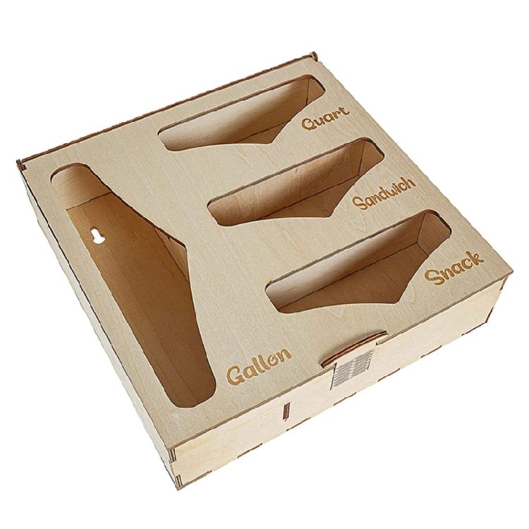 Drawer Baggie Organizer Holders Dispenser Suitable for Snacks Bags Variety Size 1