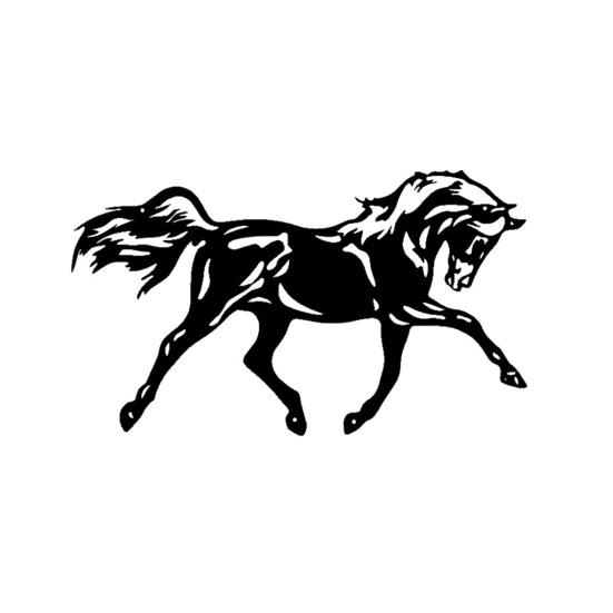 Black Metal Horse Wall Art Rustic Western Equestrian Wall Decor for Home Office Living Room Bedroom Kitchen Outdoor Indoor Decor