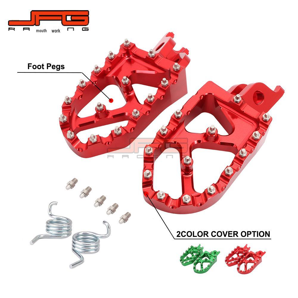 

CNC Aluminum Alloy Extended Footrest for CR/CRF/125/250/500/230/450R Off-Road Motorcycles зелёный