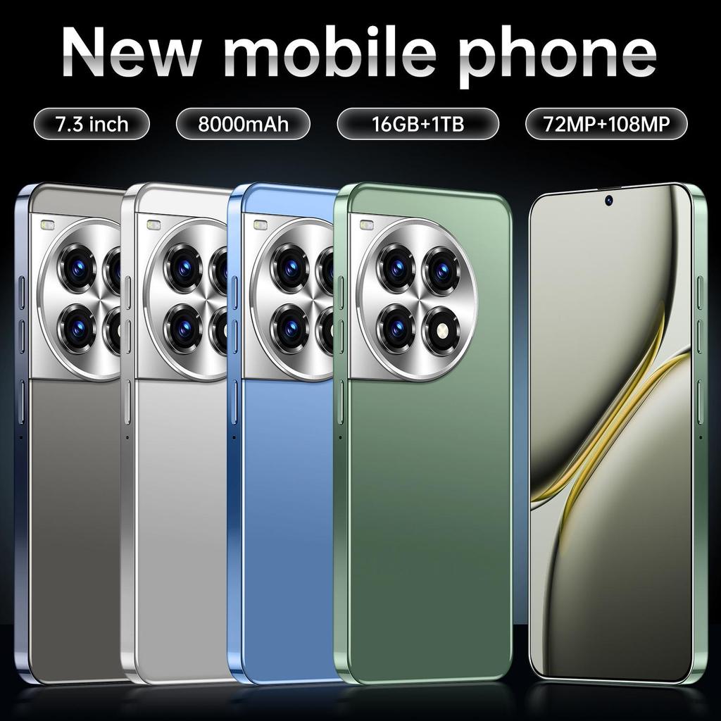 Top-Selling S12 Plus 7.3-Inch Android Mobile Phone, 16GB+1TB Storage