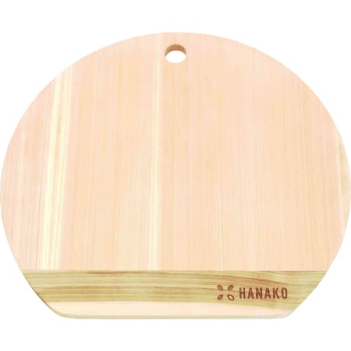 Advanced Door HANAKO Shimanto Hinoki D-Shaped 9mm Cutting Board, Mini (HNK-MDM)