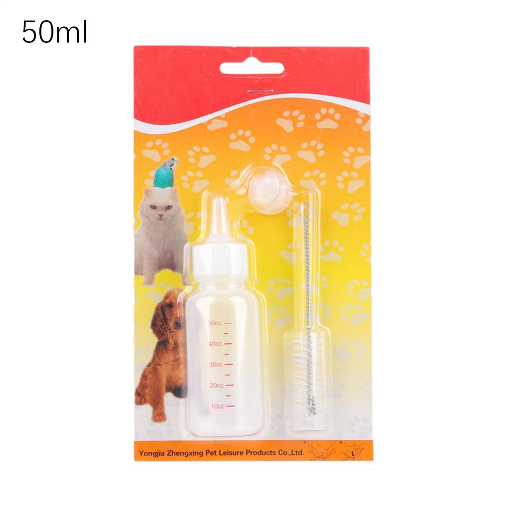 

Puppy Nursing Bottles 50ml Puppy Nursing Milk Bottle Kit Leak-Proof Baby Cat Nipple Feeder Set For Bunny Daily Squirrel