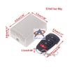 DC 12V Wireless 4-Way Remote Relay with Learning Code and Metal 4-Button Remote