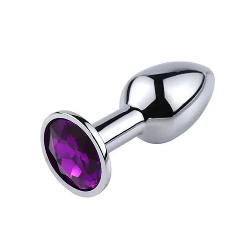 Novice anal plug sex toy crystal heart smooth steel extreme butt plug female prostate massager stimulator adult sex product
