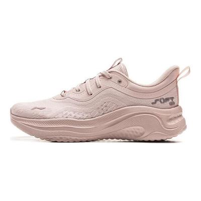 Li Ning Soft Go 2 Casual Comfortable Shock Absorbing Durable Breathable Low Top Lifestyle Shoes Women Sneaker Pink AGLV040-4