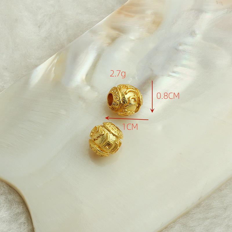 

В єтнамський піскоструминний суцільний піксю, браслет з намистин ручної роботи