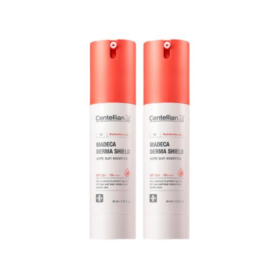 Centellian24 Madeca Derma Shield Safe Sun Essence Lightweight Hydrating UV Protection 40ml x2
