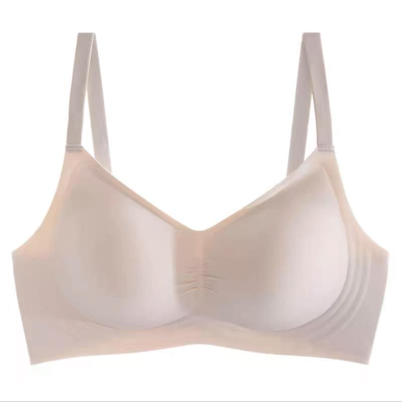 Traceless Nude Underwear, Women's Soft Support, Big Breasts, Small Thin Styles, No Steel Rings, Sub-breasts, Sports Bra Cover.
