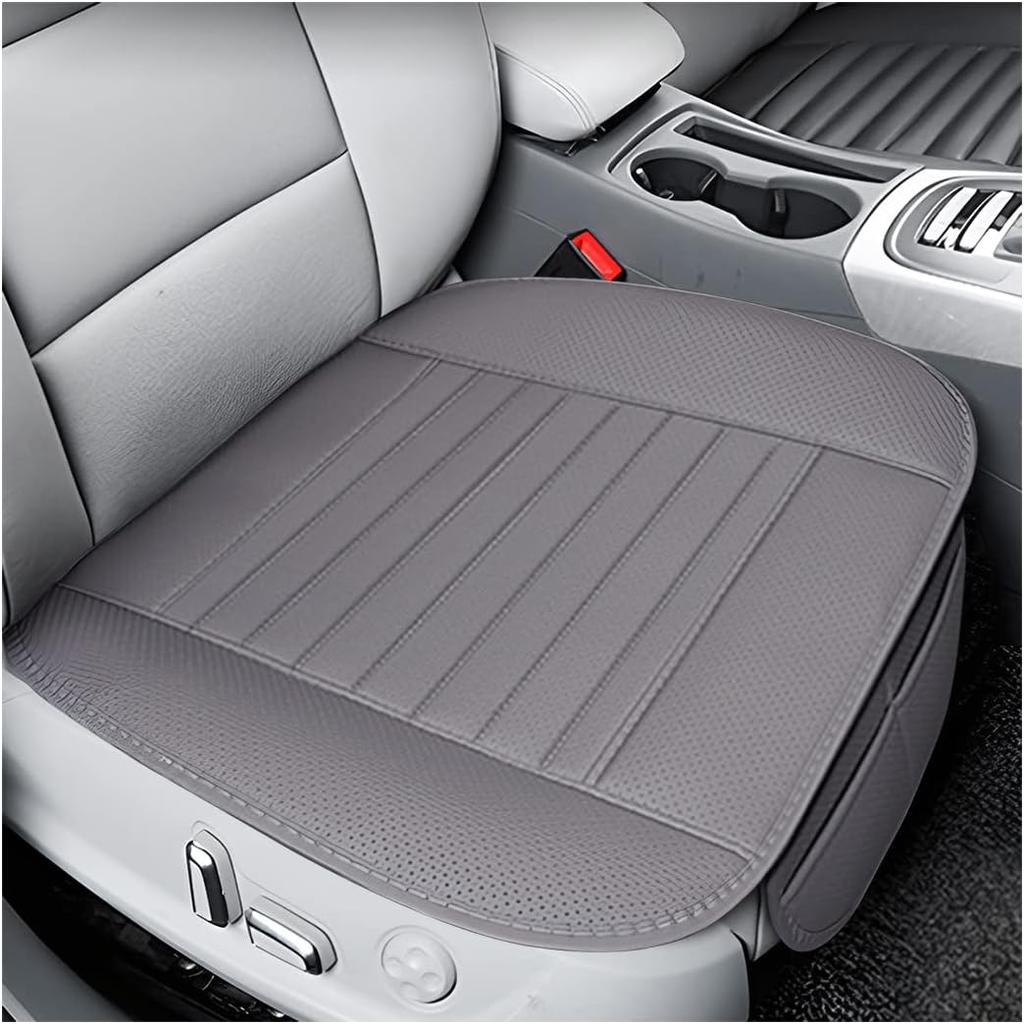 Leather Car Seat Cover, Car Front Seat Cushion/Protector, Breathable Comfort Automotive Seat Cover, Compatible with Most Cars, Vehicles, SUVs, Car