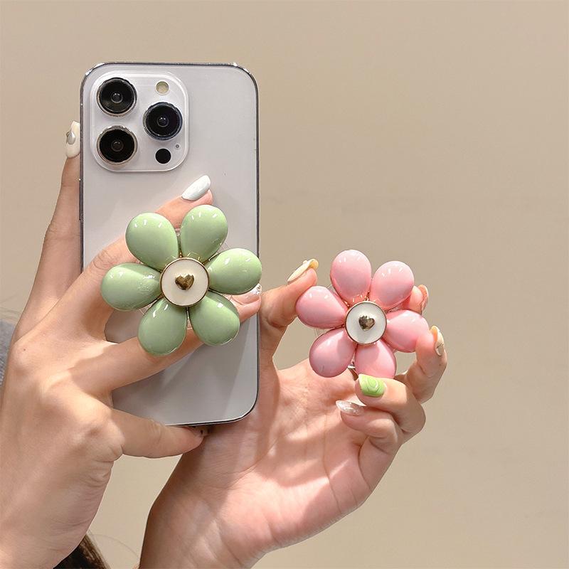 Hyunya Wind Flower Back Sticker Mobile Phone Holder Air Cushion Bag Desktop Support Creative Stable Portable