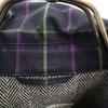 MACKINTOSH PHILOSOPHY Made In Japan Check Pattern Stainless Collar Coat Women Used