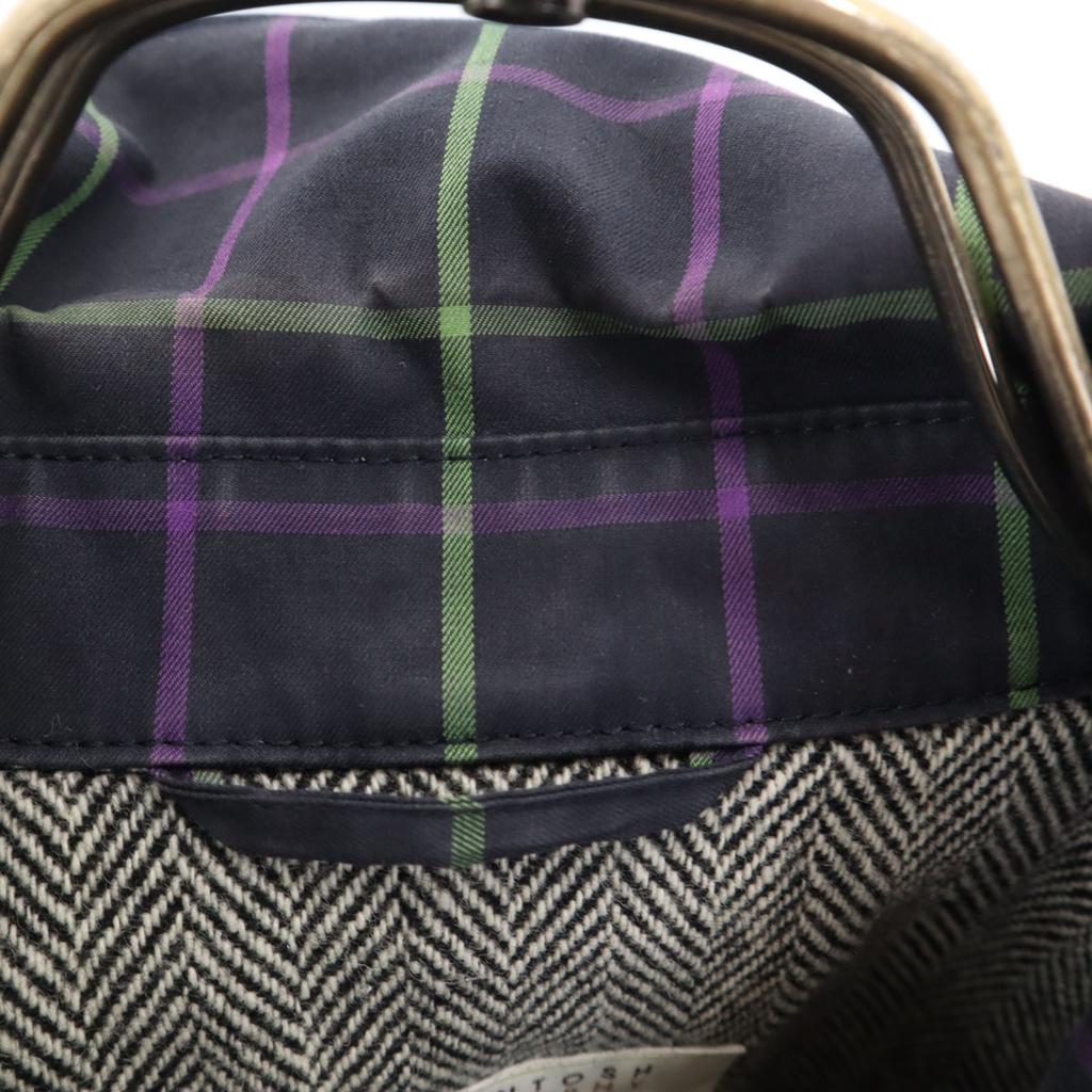 MACKINTOSH PHILOSOPHY Made In Japan Check Pattern Stainless Collar Coat Women Used