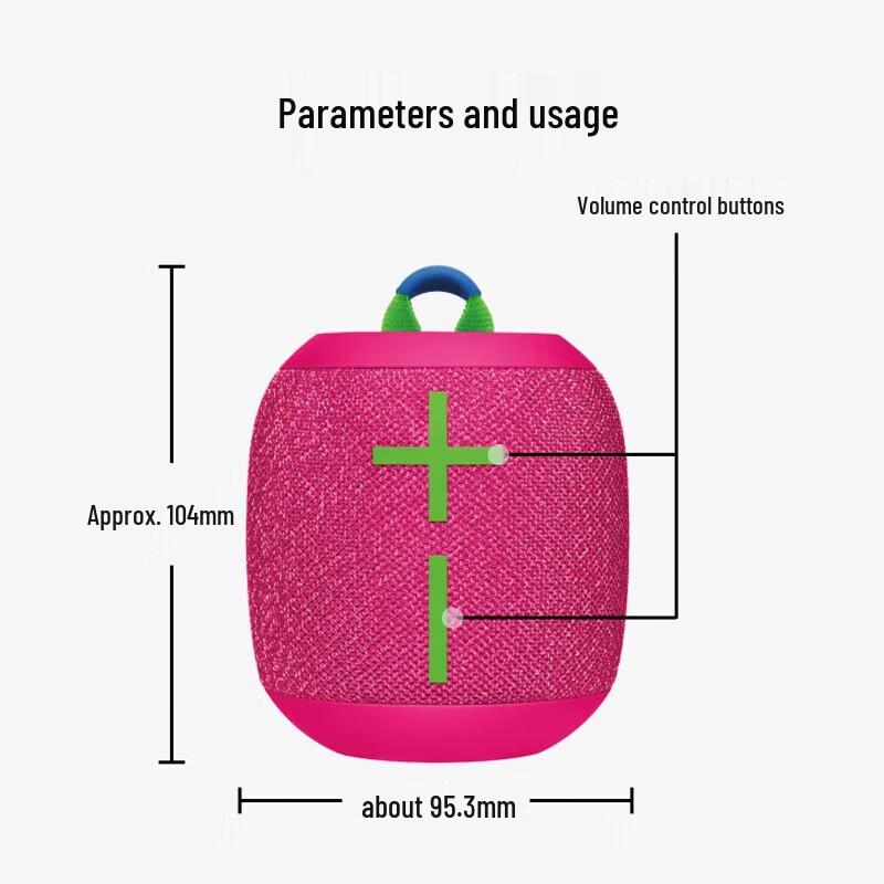 Logitech WONDERBOOM 3 Portable Bluetooth Speaker CN plug (adapter included)