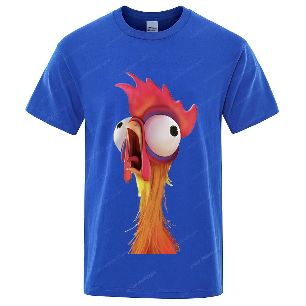 Funny Chicken T Shirts Cartoon Anime 3D Print Men Women Fashion Oversized Cotton T Shirt Tees Tops Clothing