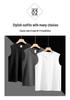 Heren 2026 Zwaar Katoenen Vest - Koreaanse Stijl Trendy Mouwloos T-shirt, Effen Kleur Casual Basislaag