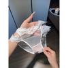 Damen Sommer Reines Süßes Netzgarn Perlen Schleife Spitze Beinring Dreieck Slip