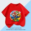 Super Mario Bros Mario Luigi Boy ShortSleeved Tshirt Summer Clothing Childrens TShirt Childrens Top