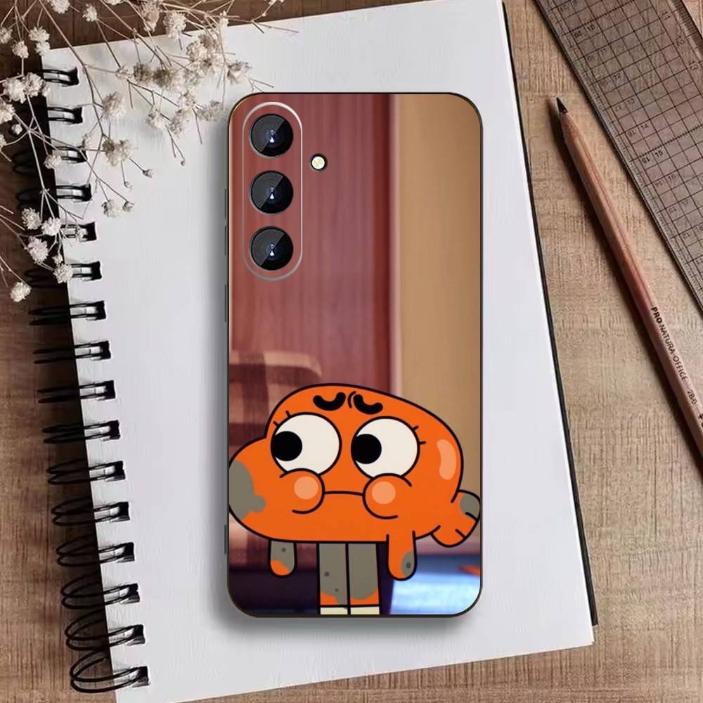 F-Gumball and Darwin Phone Case For Samsung Galaxy A73,21,22,32,71,53,52,51,80,5G Soft Black Cover