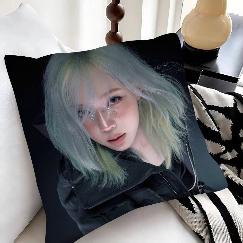 Singer Kpop Winter Pillow Case Fashion Square Pillowcase Bedroom Sofa Room Ins Decoration Leisure
