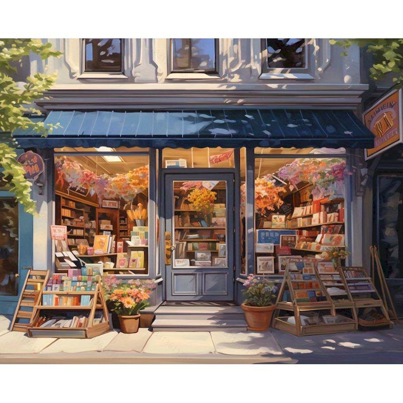 

Diy 5D Алмазна картина Будинок Пейзаж Алмазна вишивка Мозаїка Повна кругла дриль Вишивка хрестиком Прикраса дому Подарунок Round 40x50cm