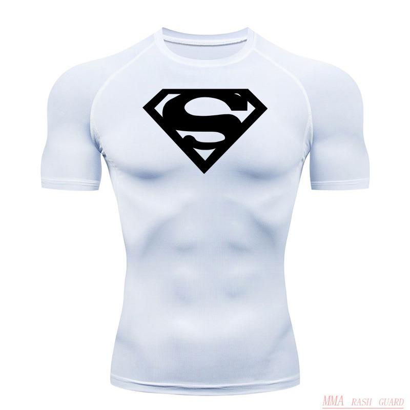 Sports Compression Shirt Men's T-Shirt Short Sleeve Quick Dry Summer Fitness Top Bodybuilder T-shirt Running Men's Gym Clothing