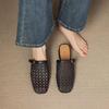 Fashion Mesh Hollow-out Breathable Wrapped-Head Slippers Summer New Round Toe Covered Foot Non-Slip Wear-Resistant Flats