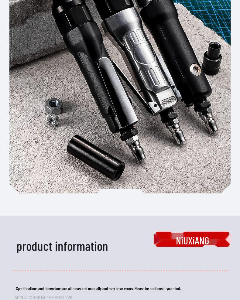 Industrial Grade High Torque Two-Way Pneumatic Ratchet Wrench - Compact Air Impact Tool for Auto Repair