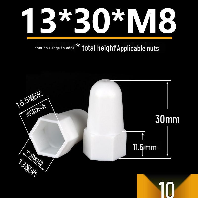 Hexagonal Nut Bolt Protective Plastic Decorative Cap Sleeve