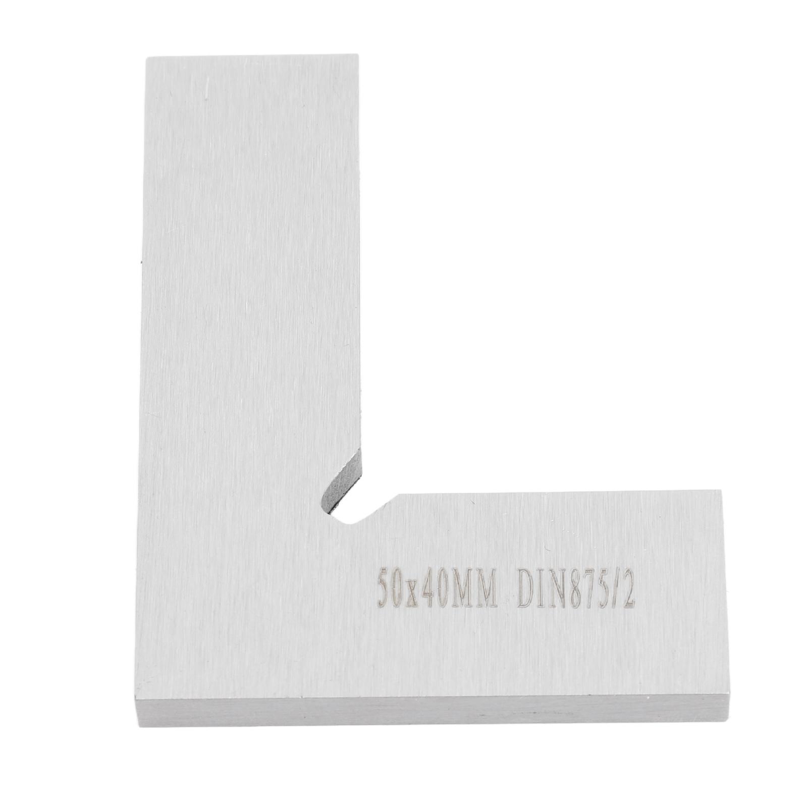 

Machinist Square 90 Degree 50x40mm Right Angle Machinist Square Ruler Engineer Tool for Woodworking