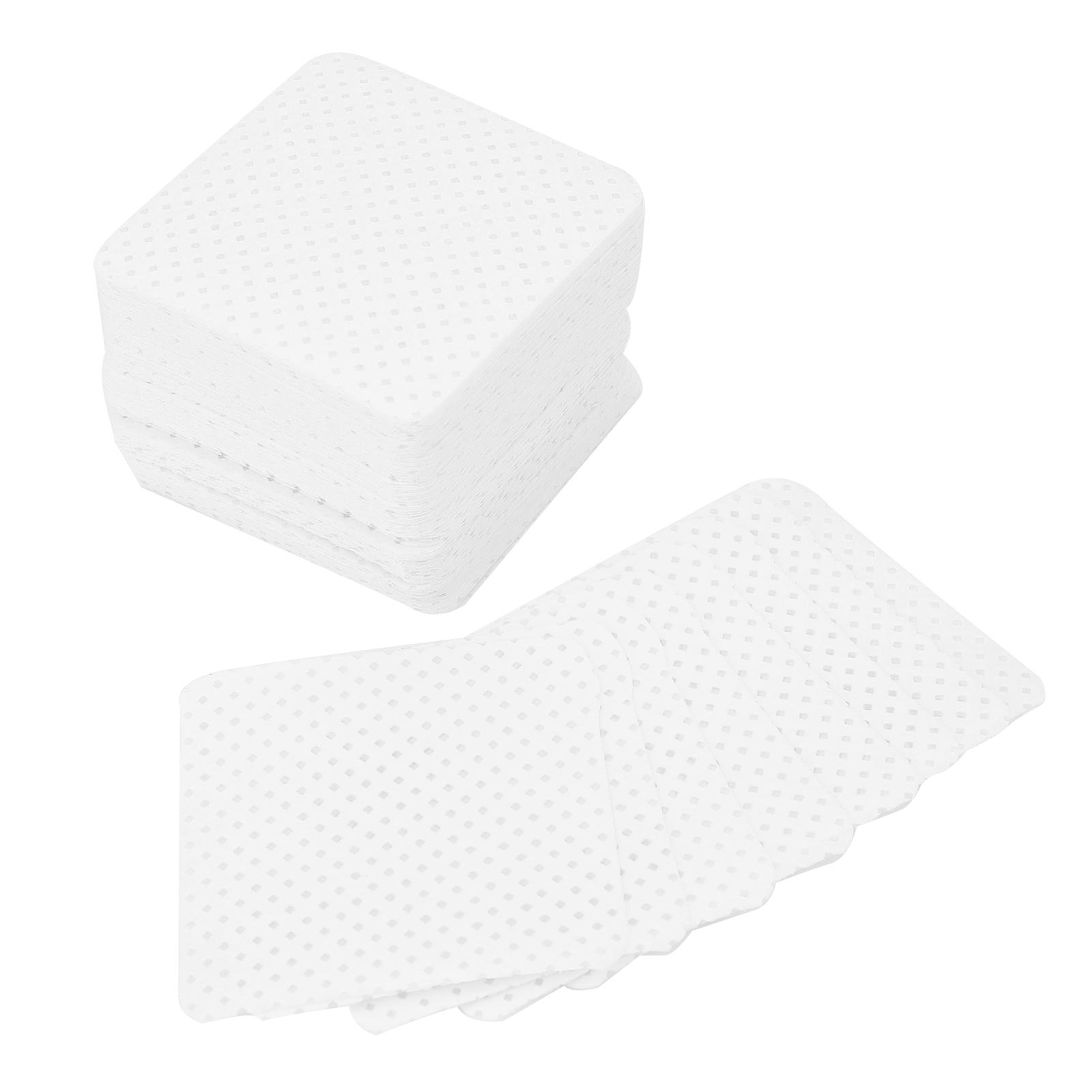 

500 шт., ватный диск для очистки бутылочек с клеем для ногтей, впитывающий мягкий ватный диск для очистки клея для ногтей белый