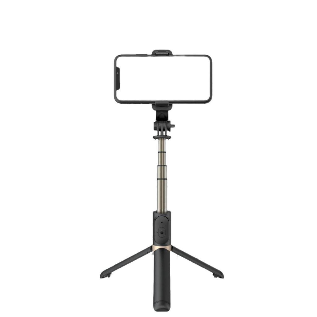 Q02S Bluetooth Selfie Stick with LED Light & Tripod for Live Broadcasts