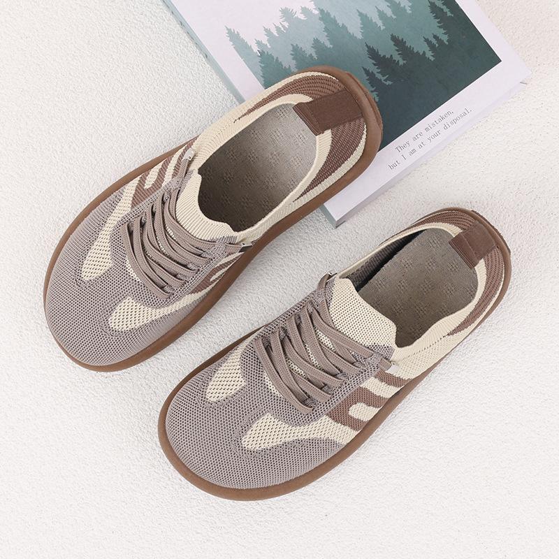 Women's Shoes Summer 2026 Casual Sneaker Lightweight Soft Bottom on-slip Net Shoes Fashion Nude Shoes