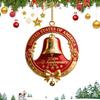 250Th Acrylic Ornament America 250Th Bell Acrylic 2D Ornament Christmas Tree 1776-2026 Doorbell Art Vintage for Living Room