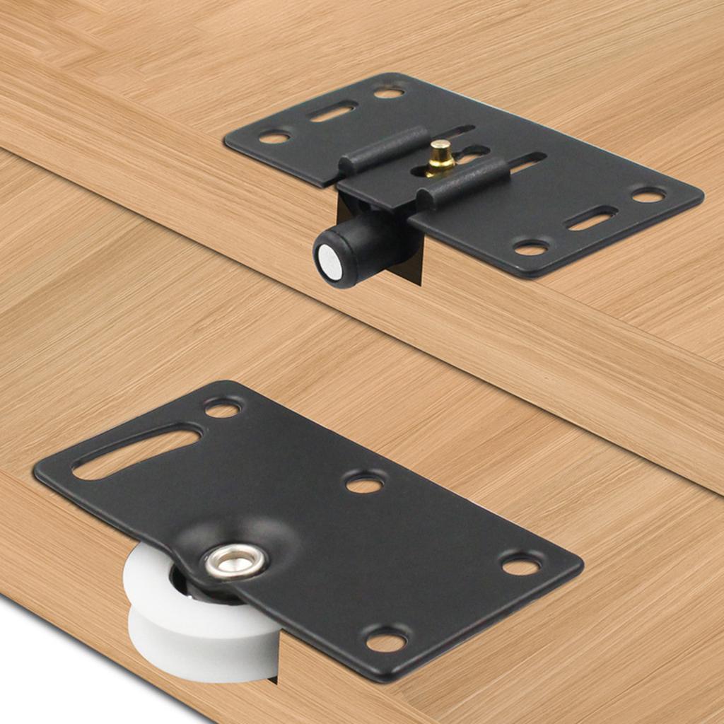 Metal Wheels Sliding Door Fittings Easy Installation Sliding Door Wheels for Furniture Cabinet Accessories