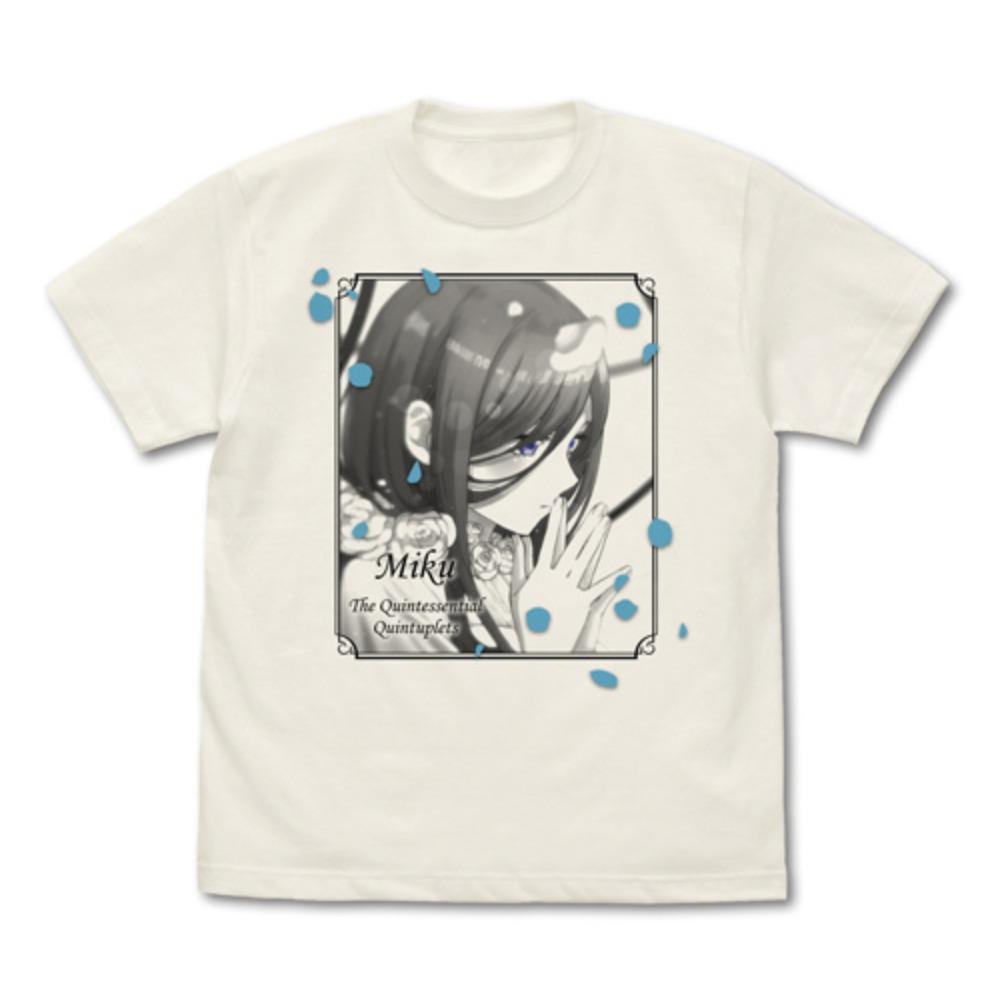 Oversized Black Short-Sleeve T-Shirt Featuring 5-Toubun No Hanayome Nakano Miku Headphones Classic Scene Black-and-White Manga Style Graphic