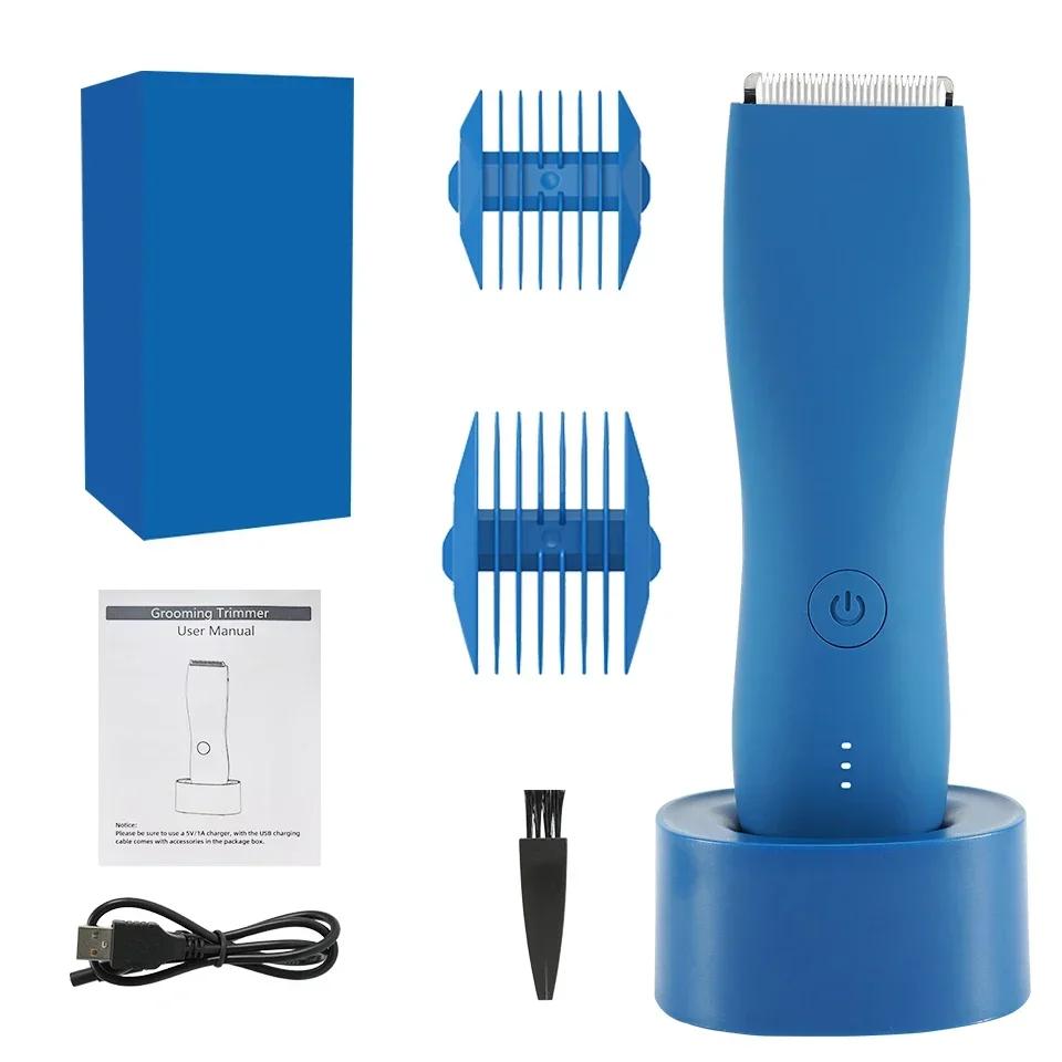 Body Trimmer For Men Painless Epilator Rechargeable Shaver For Sensitive Areas Bikini Electirc Epilator Body Hair Trimmer Set