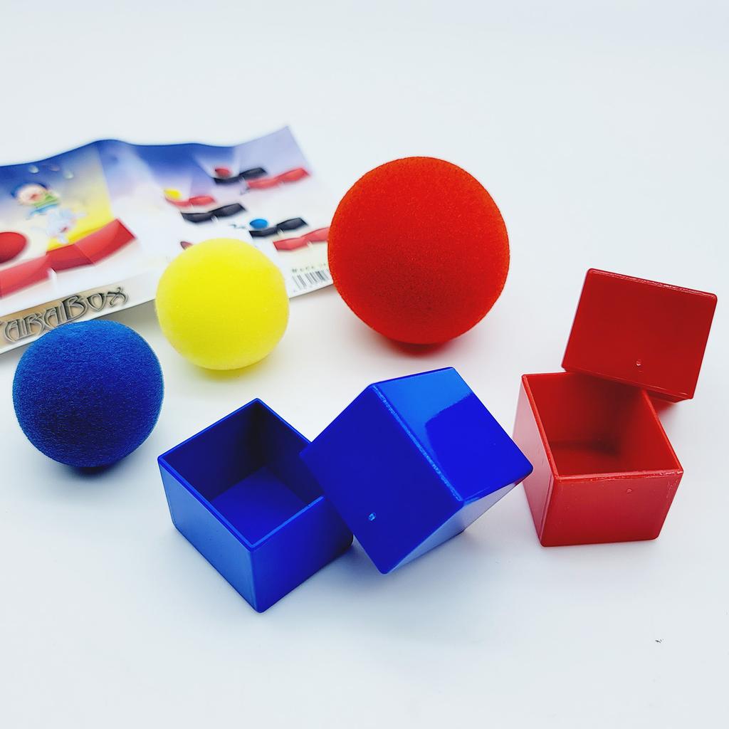 1 Set  New Magic In And Outer Ball Box Tricks Close Up Magic Prop Easy To Do Magician Gimmick Magic Props Children's Toys