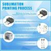 36 PCS Sublimation Coated Pens with Heat Shrink Wrap and ized Clip for DIY Office Home School Stationery Supplies