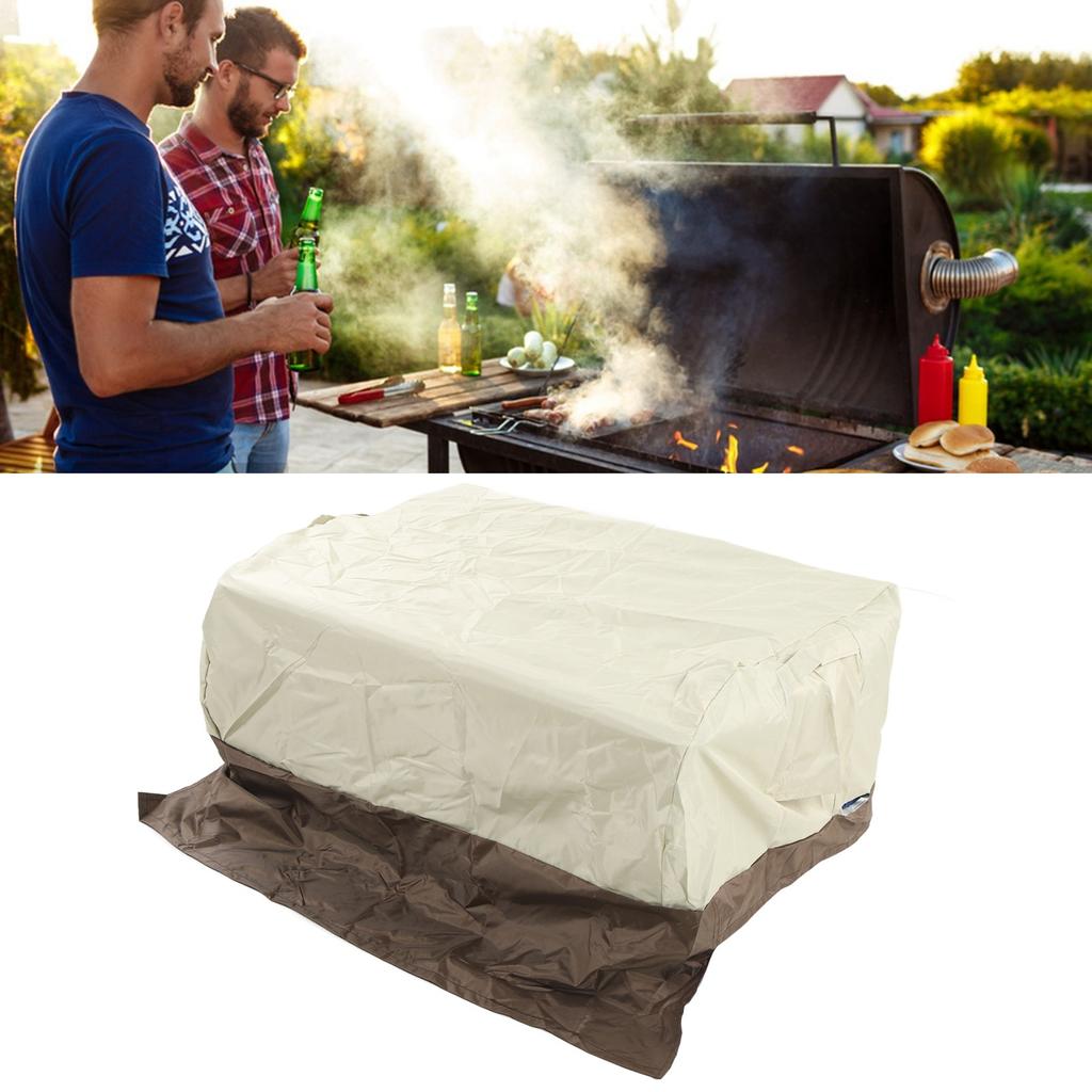 BBQ Grill Cover Waterproof Oxford Cloth Outdoor Rainproof Dustproof Sunproof Built in Grill Top Cover Grill Cover