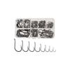 Set of 220 Iseni Fishing Hooks, High Carbon Steel Fishing Hooks, Chemically Polished, Sharp, Penetrating, Thick, Strong, Versatile Hooks, 8 Sizes,