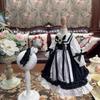 HAMRETHYPPZ 1/4 1/6 1/3 BJD Ball Jointed Doll Dress, Doll Costume, Maid Outfit, Princess Skirt, Maid Skirt, Black and White (1/4)