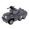 WK2 US Hauptkampfpanzer M26 M12 gepanzertes Fahrzeug Militärisches Sanitätsfahrzeug Schnellboot Kriegsszene Kofferträger Ziegel Spielzeug Jungen Geschenk