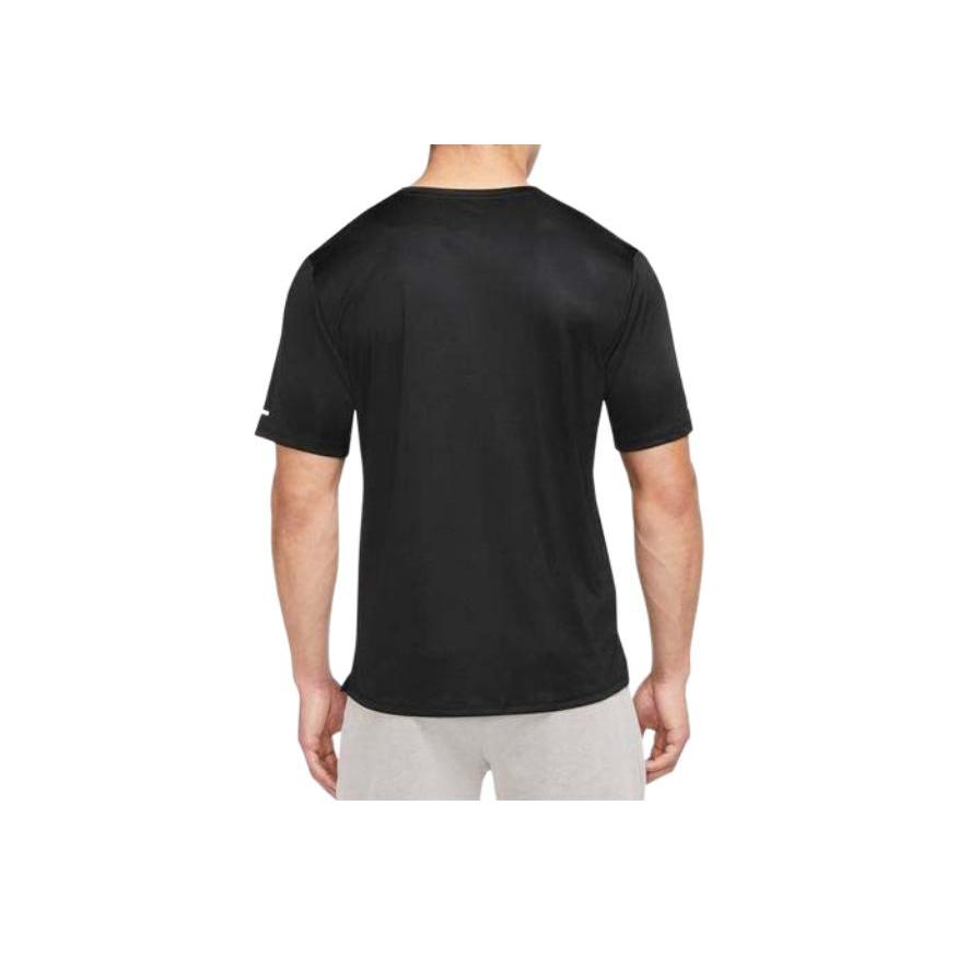 Nike Large Logo Sport Training Breathable Quick-Dry Round Neck Short-Sleeve T-Shirt Men Tops Black DM4812-010