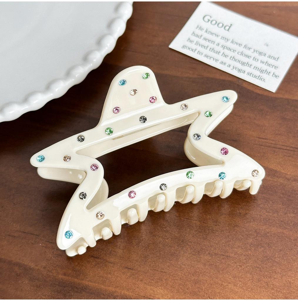 Acetate Rhinestonedecorated Unique Hair Claw Clips For Women Offering A Touch Of Glamour And Style